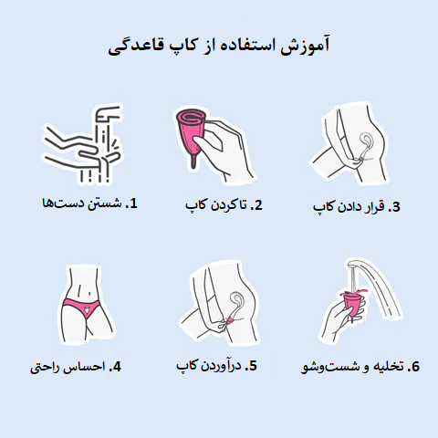 آموزش استفاده از کاپ قاعدگی